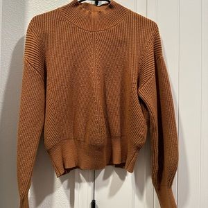 Cropped brown sweater